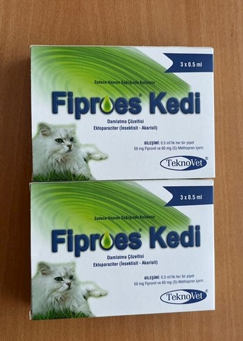 TeknoVet Fiproes Kedi Damlatma Çözeltisi 6x0.5ml