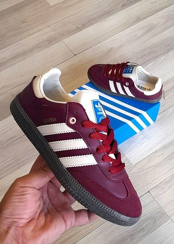 37 Beden Bordo Kadın Spor Ayakkabı Velcro Detaylı