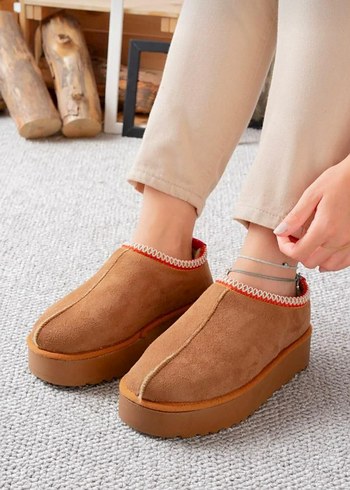 39 Beden Kürklü Taba Kadın Ugg Bot