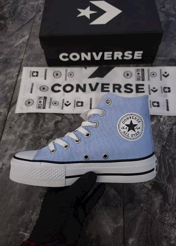 Mavi Converse Platform Spor Ayakkabı