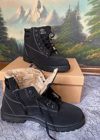 Erkek Siyah Kürklü Bot - Görsel 6