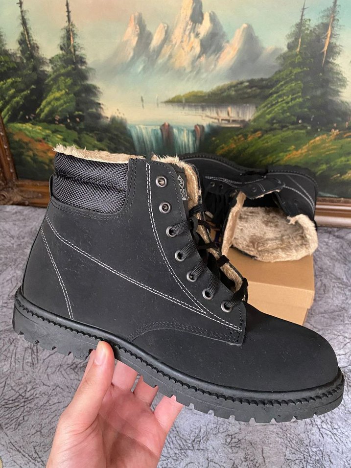 Erkek Siyah Kürklü Bot - Görsel 2