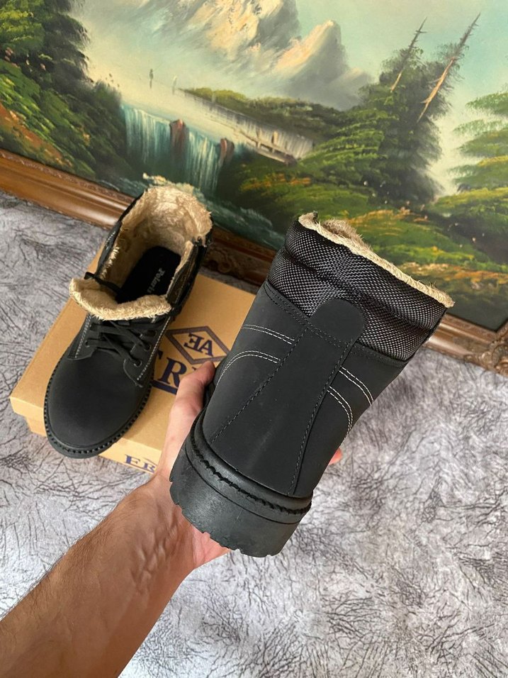 Erkek Siyah Kürklü Bot - Görsel 3