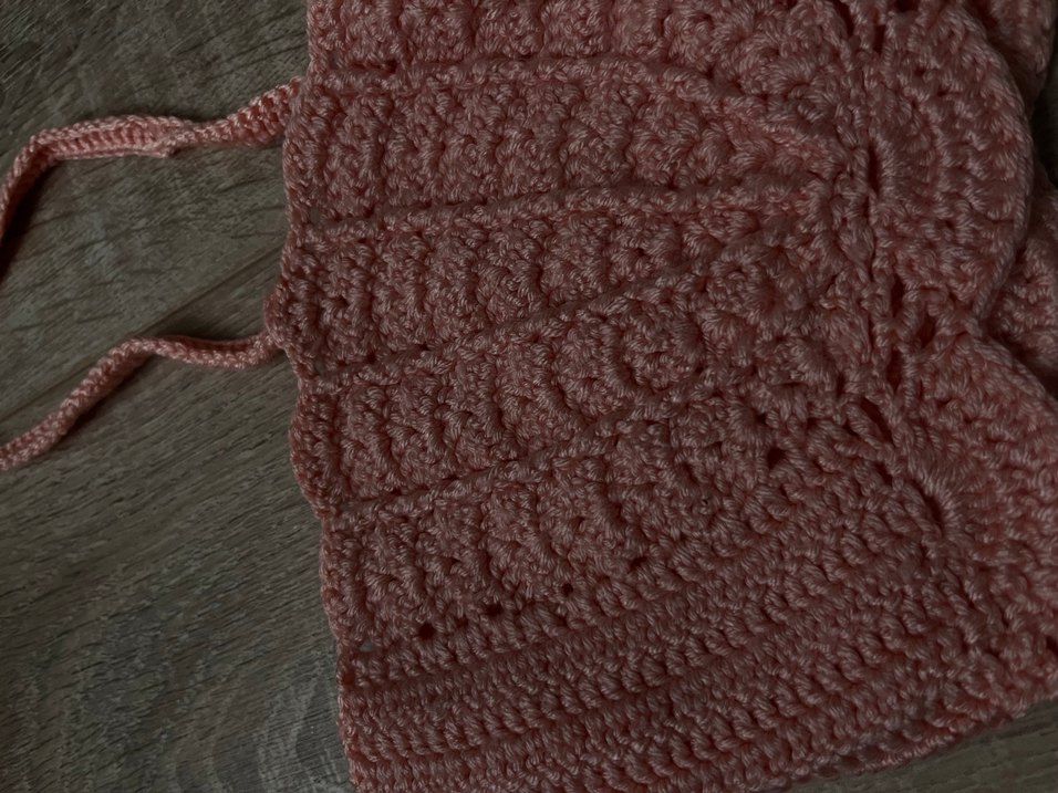 Pembe Bohem Örgü Bralet - Görsel 2