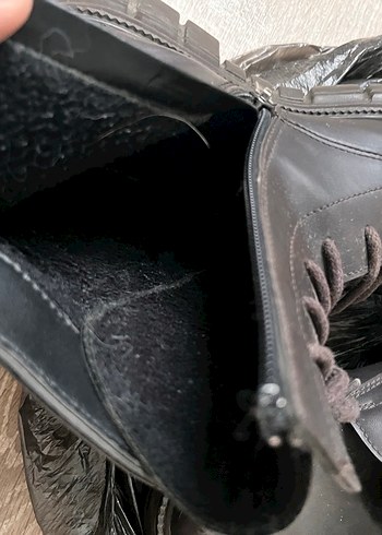 Kahverengi Deri Goth Bot - Görsel 5