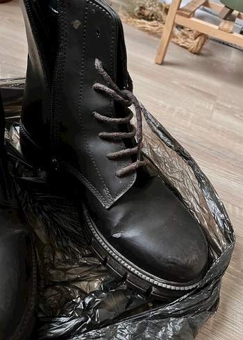 Kahverengi Deri Goth Bot - Görsel 8