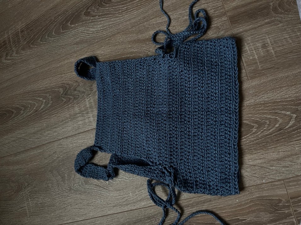 Örgü Midi Triko Bluz - Görsel 2