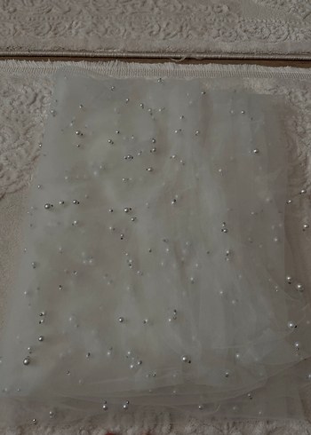 İnci Detaylı Gelin Duvağı - Görsel 4