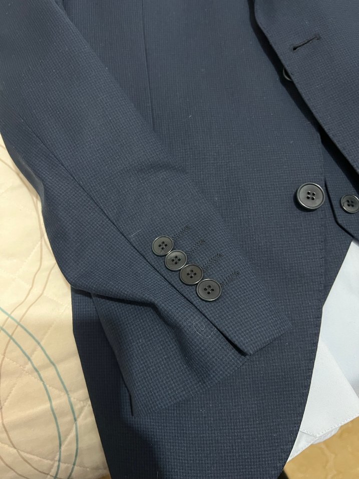 Erkek Mavi Klasik Kesim Takım Elbise - Görsel 2