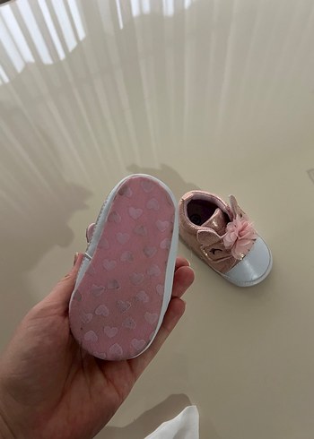 Kız Bebek Pembe Fırfırlı İlk Adım Ayakkabısı - Görsel 5