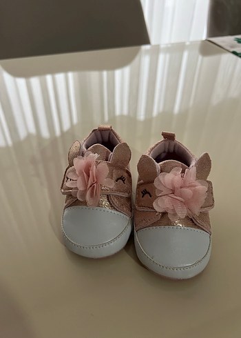 Kız Bebek Pembe Fırfırlı İlk Adım Ayakkabısı - Görsel 2