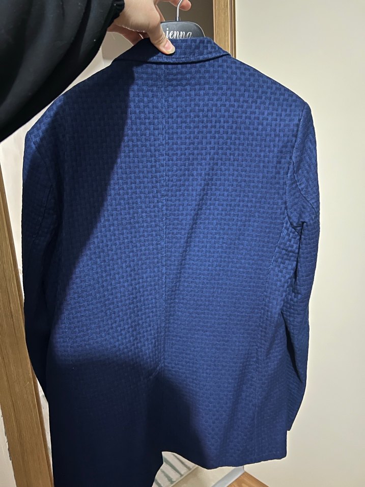 Erkek Lacivert Düğmeli Takım Ceketi - Görsel 2