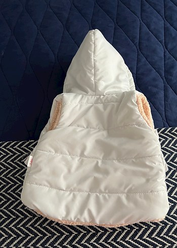 Kız Çocuk Kapüşonlu İçi Kürklü Şişme Yelek - Görsel 5