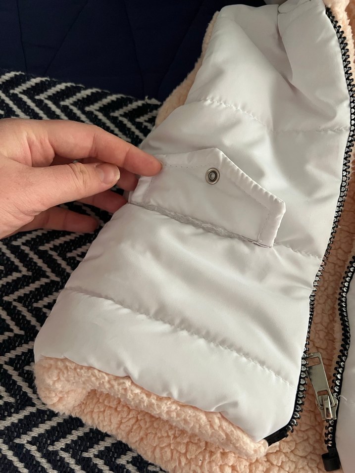 Kız Çocuk Kapüşonlu İçi Kürklü Şişme Yelek - Görsel 2