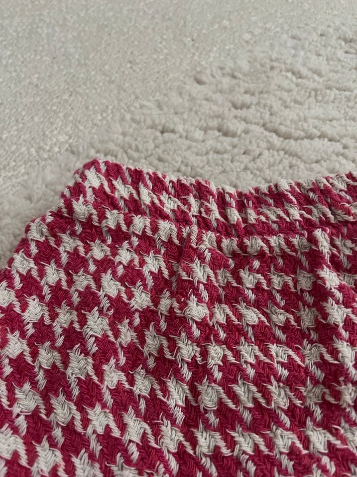 Pembe Ekose Kız Bebek Etek - Görsel 2