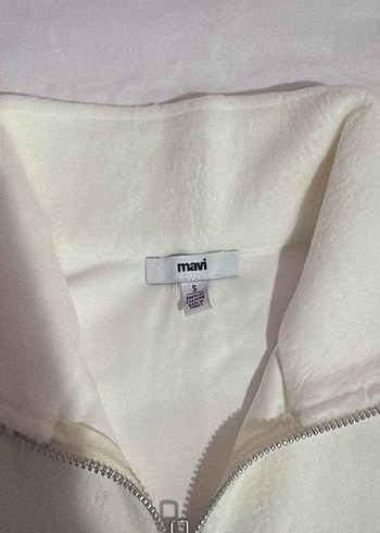 Beyaz Polar Sweatshirt - Görsel 4