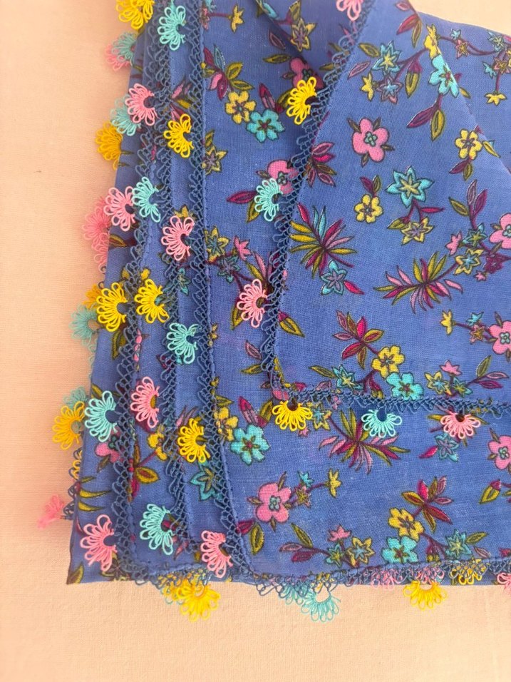 İğne Oyası Pamuklu Yazma - Görsel 2