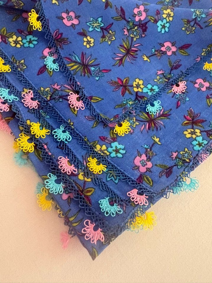 İğne Oyası Pamuklu Yazma - Görsel 3