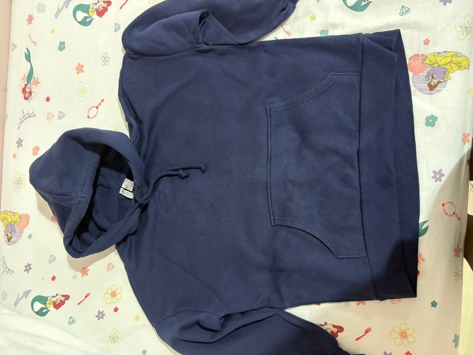 Kadın Lacivert Kapüşonlu Sweatshirt - Görsel 3