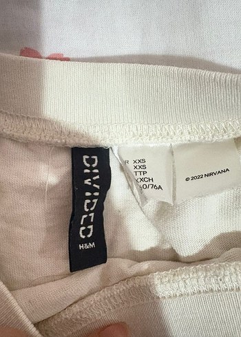 Beyaz Nirvana Baskılı Tişört - Görsel 2