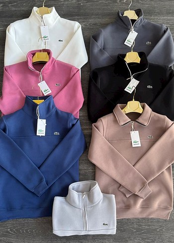Fermuarlı Yarım Fermuarlı Erkek Sweatshirt
