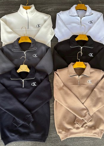 CK Fermuarlı Erkek Sweatshirt