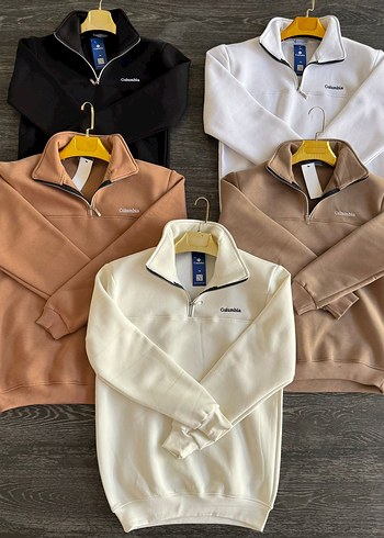 Columbia Kahverengi Fermuarlı Sweatshirt