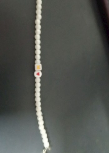 Beyaz Boncuklu Kadın Bileklik