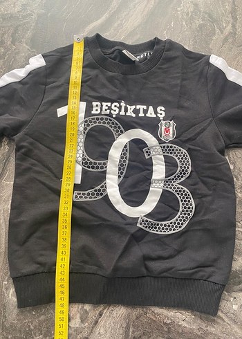 LC Waikiki Siyah Uzun Kollu Beşiktaş Sweatshirt