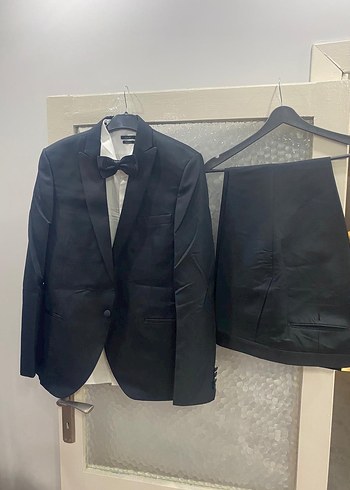 RAMSEY Siyah Erkek Takım Elbise ve Papyon - Görsel 4