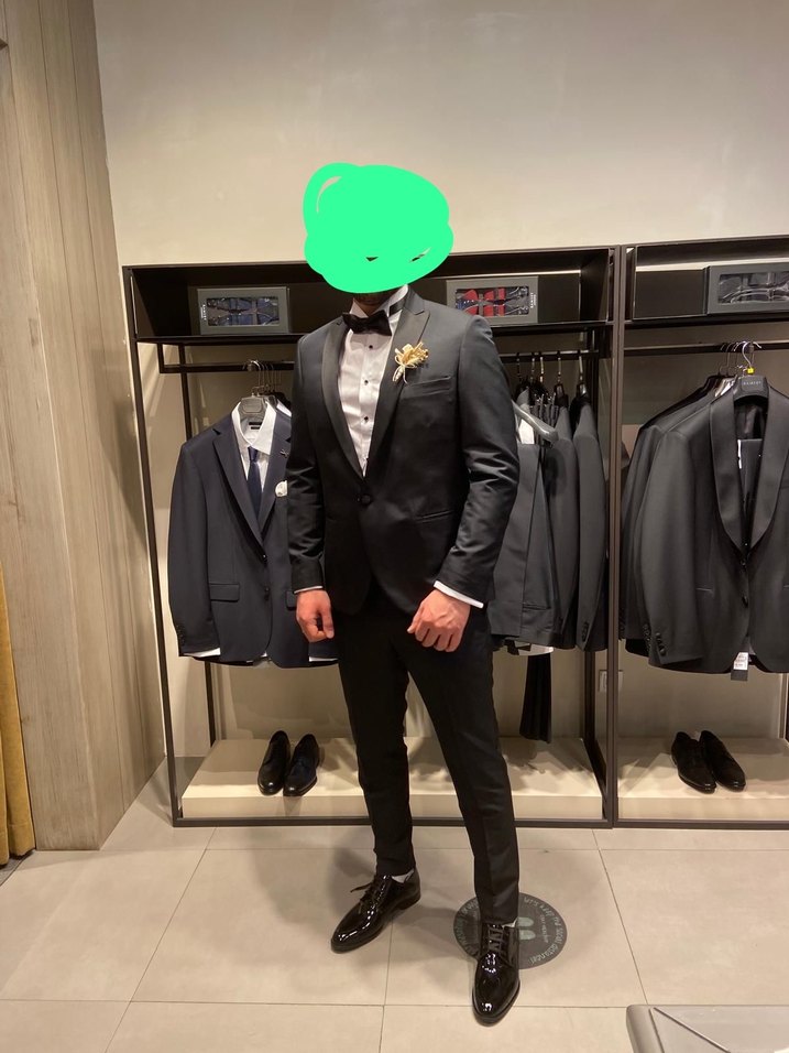 RAMSEY Siyah Erkek Takım Elbise ve Papyon - Görsel 2