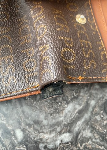 Kahverengi Deri Kadın Cüzdanı Tokalı - Görsel 4