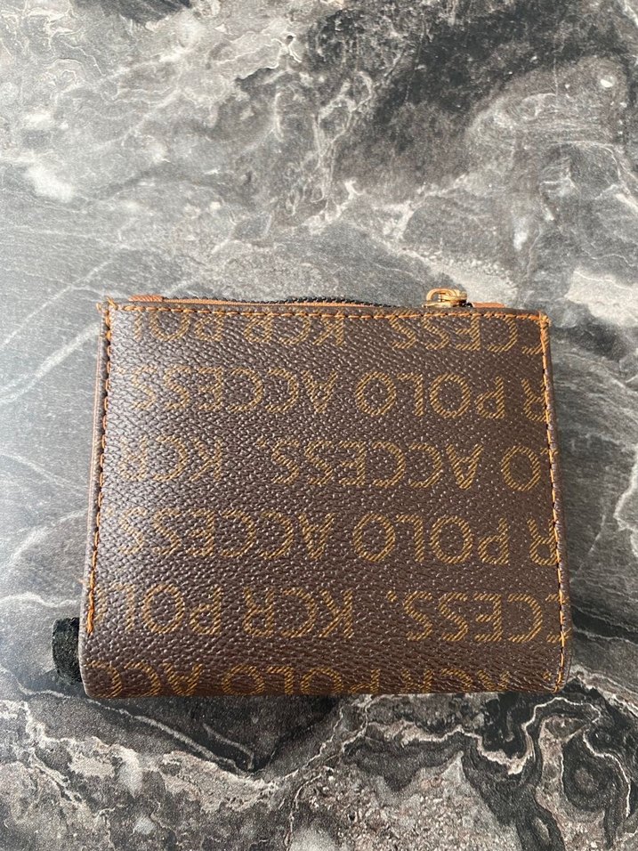 Kahverengi Deri Kadın Cüzdanı Tokalı - Görsel 2