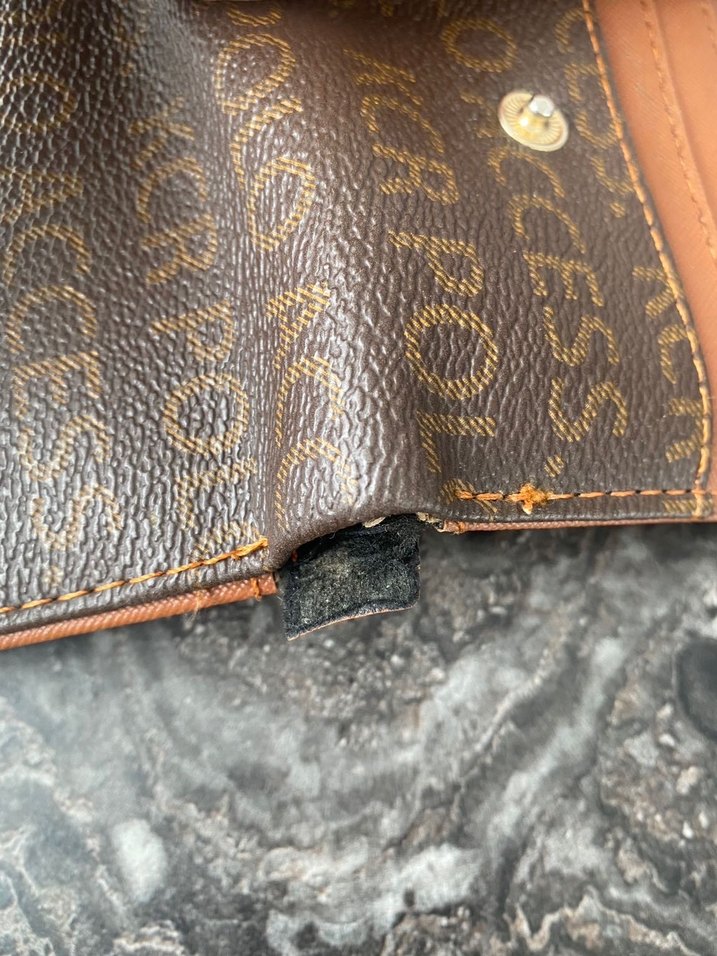 Kahverengi Deri Kadın Cüzdanı Tokalı - Görsel 4