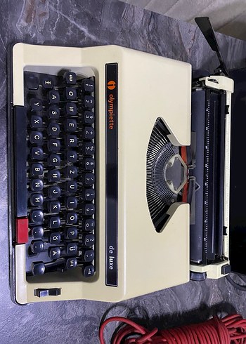 Olympiette De Luxe Beyaz Daktilo - Görsel 4