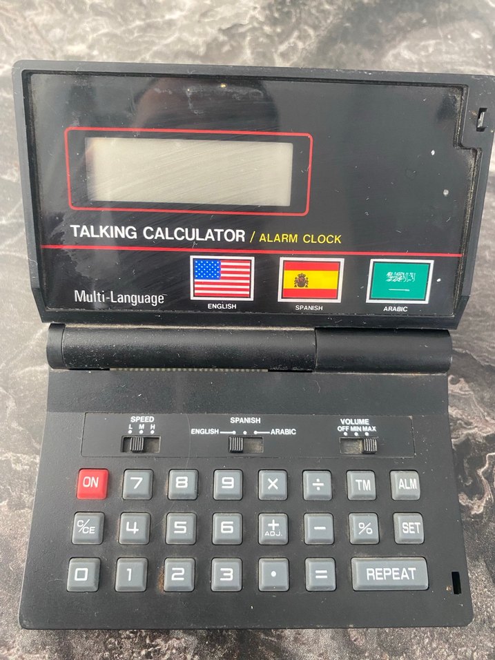 Konuşan Çok Dilli Hesap Makinesi ve Alarm Saat - Görsel 2