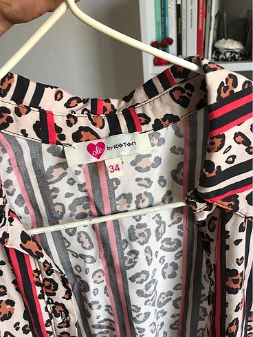 s Beden çeşitli Renk Leoparlı gömlek