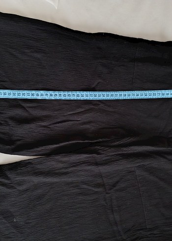 40 Beden Kadın Siyah Pilili Midi Pantolon