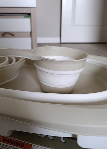 Gri Katlanabilir Bebek Banyo Seti - Görsel 2