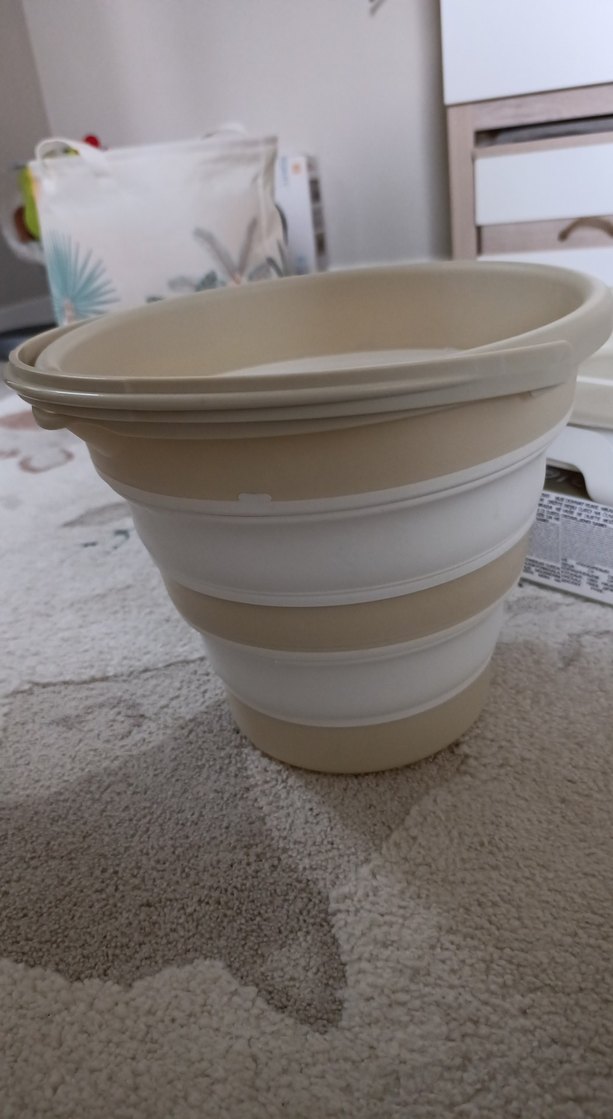 Gri Katlanabilir Bebek Banyo Seti - Görsel 3