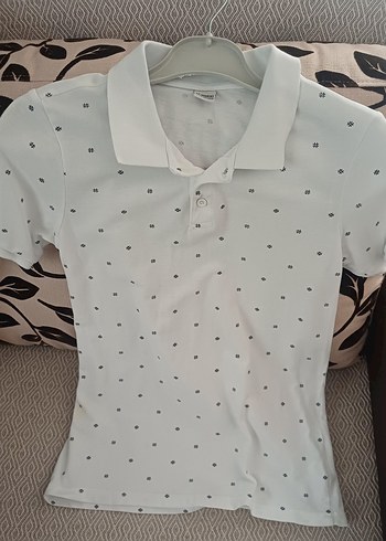 Erkek Çocuk Beyaz Polo Tişört
