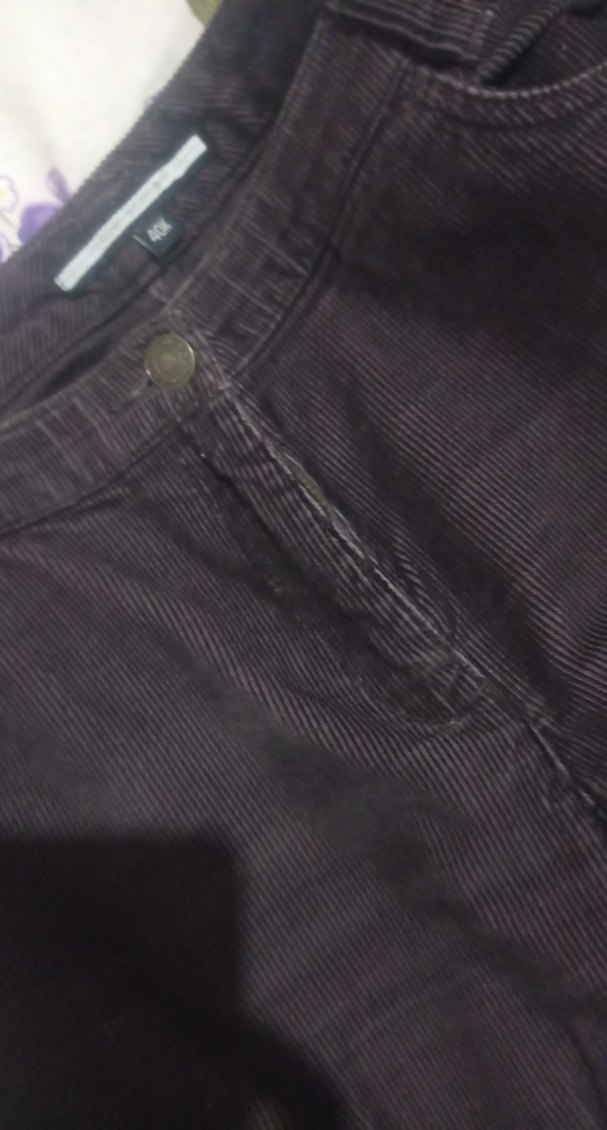 kahverengi kadife bol pantolon - Görsel 2