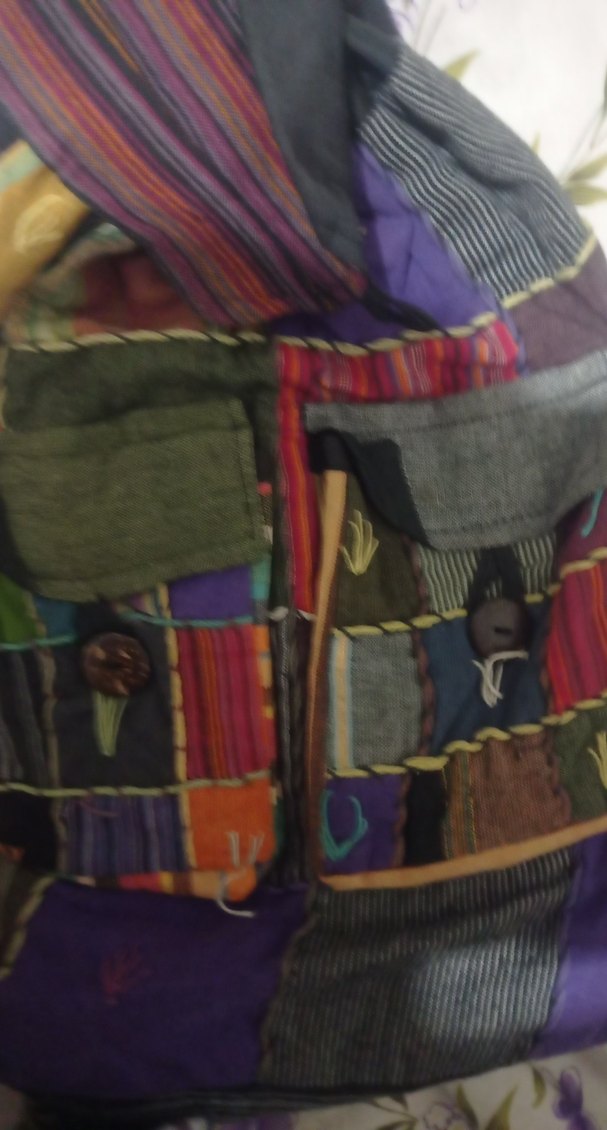 renkli desenli sırt çantası - Görsel 3