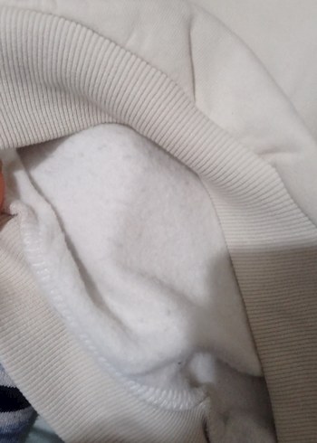 Krem Renk Pamuklu Manhattan Baskılı Sweatshirt - Görsel 3