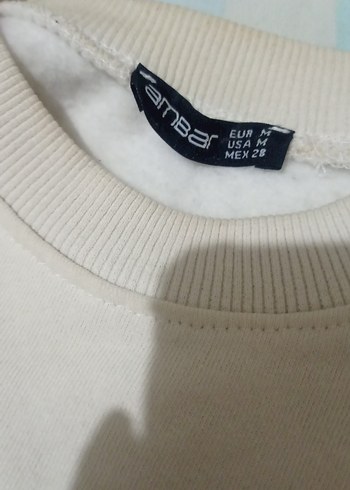 Krem Renk Pamuklu Manhattan Baskılı Sweatshirt - Görsel 2