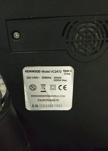 Kenwood Kırmızı HEPA Filtreli Elektrikli Süpürge - Görsel 4