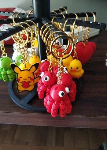 Renkli Zincir Detaylı Kadın Anahtarlık - Görsel 3