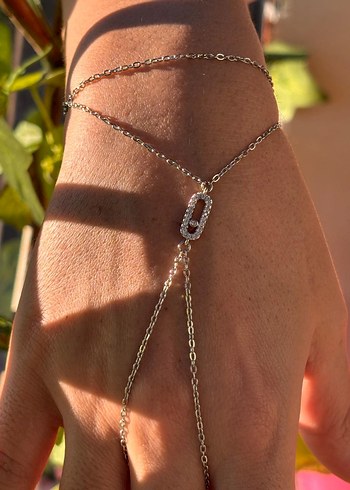 Zincir Detaylı Gümüş Renk Şahmeran - Görsel 3