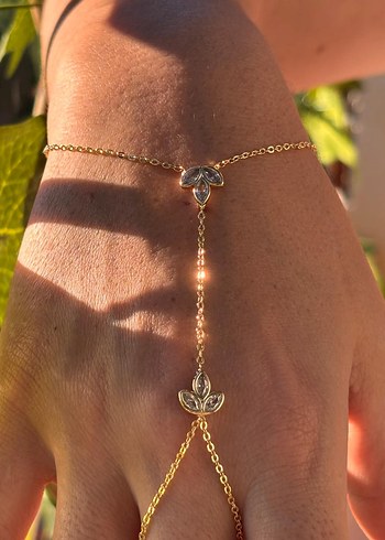 Altın Renkli çiçek detaylı şahmeran - Görsel 3