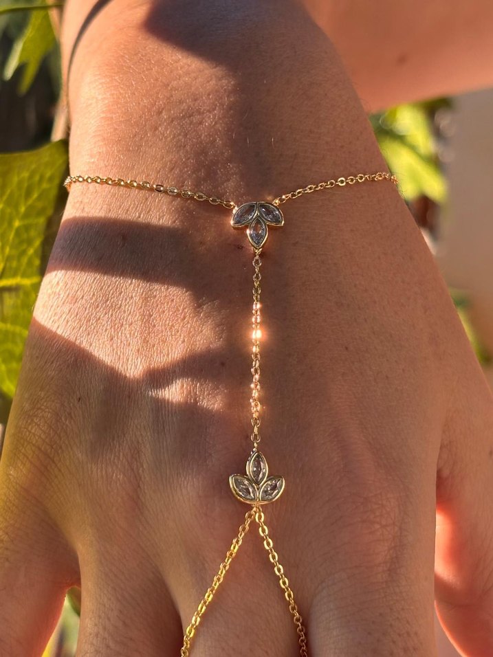 Altın Renkli çiçek detaylı şahmeran - Görsel 3